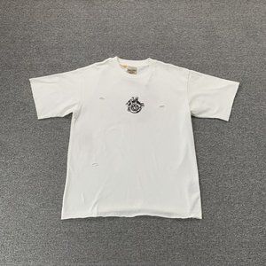Gallery White Short Sleeve Big Eye Letter Print